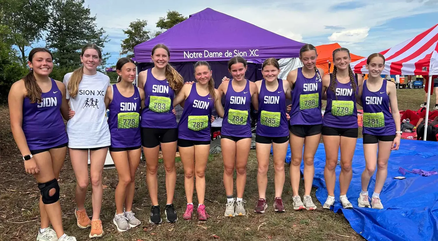Notre Dame de Sion High School student track team.